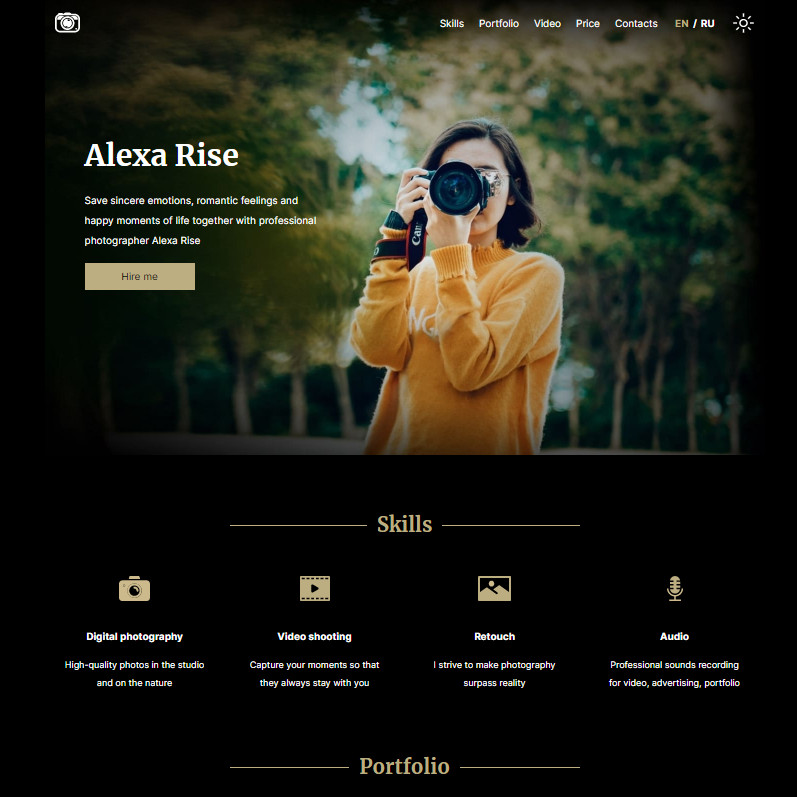 PortfolioPage